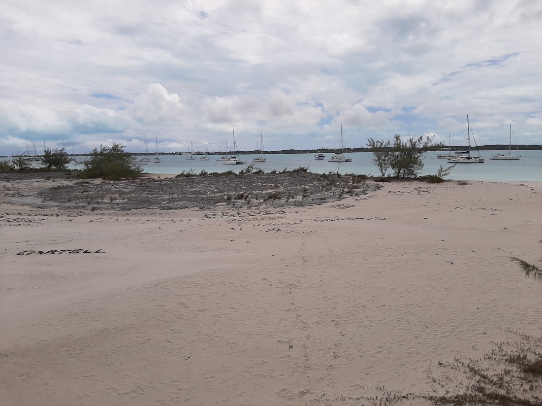 One of many beaches on Stocking Island near Georgetown